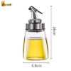 Transparent Glass Pressure Liquid Seasoning Oil and Vinegar Dispenser Storage Bottle