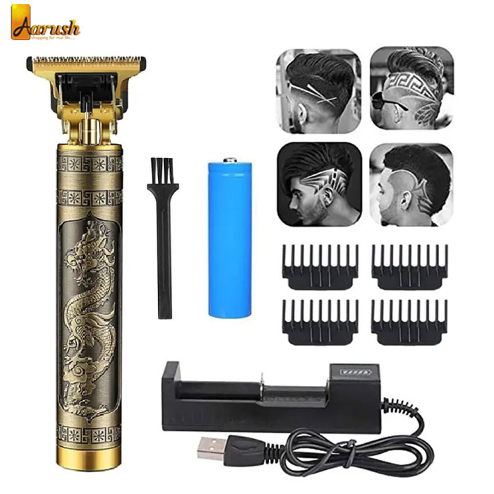 Vintage T9 Trimmer Electric Hair Clipper USB Rechargeable Barber Professional Hair Clipper
