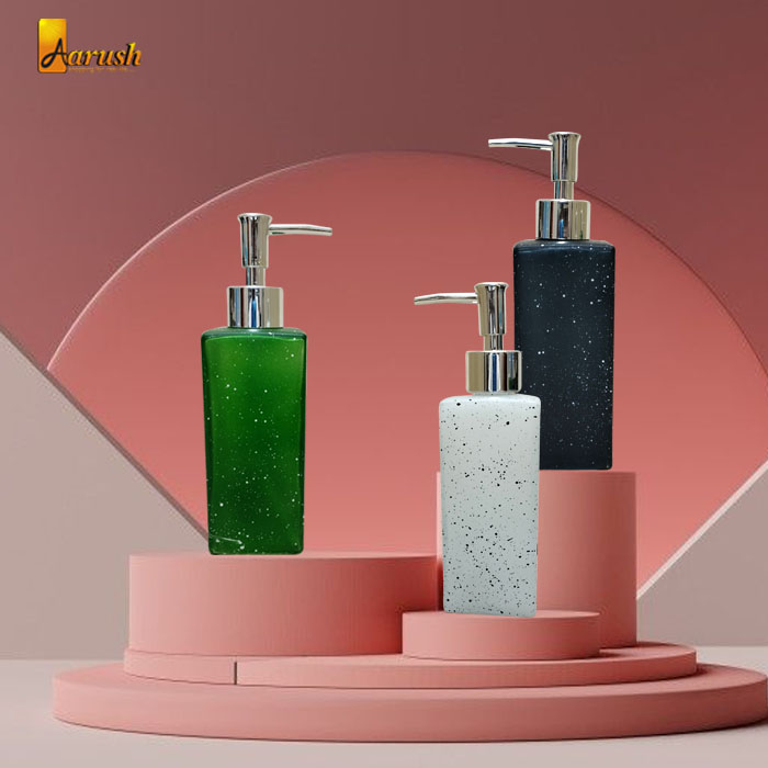 Glass Bathroom And Kitchen Liquid Soap Dispenser