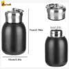 Portable 300ML Mini Thermal Flask Thermos Water Bottle with Double Layer Vacuum Flask For Coffee And Milk
