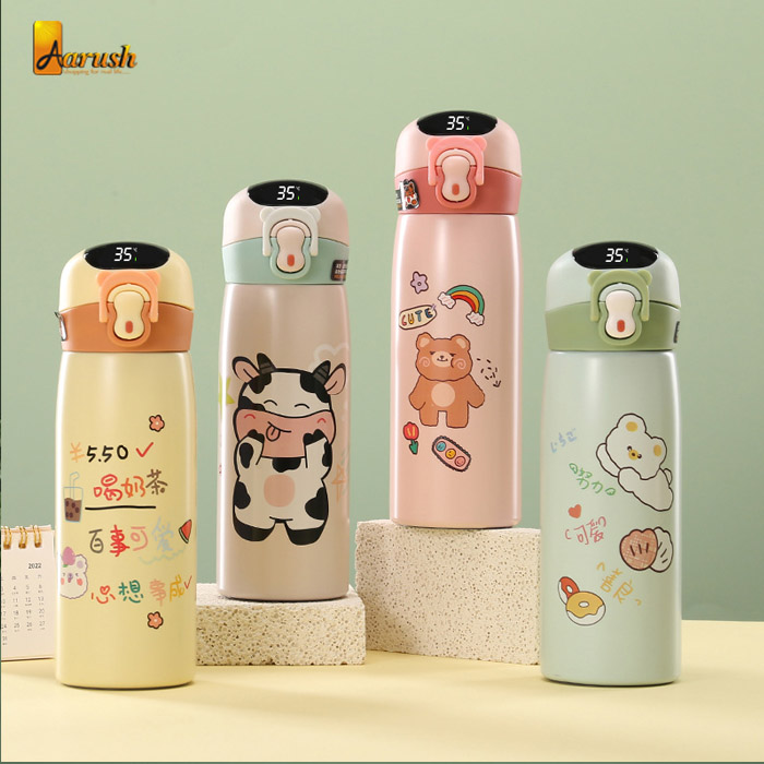 Stainless steel Thermal Vacuum Cup And Temperature Show Best Water Bottle In Bd