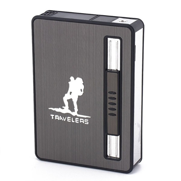 Traveler dual-use automatic cigarette case creative with lighter cigarette case