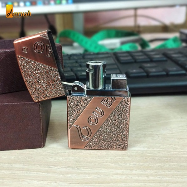 Double-fire Lighter Booming To Open Fire Creative Dual-use Windproof Lighter