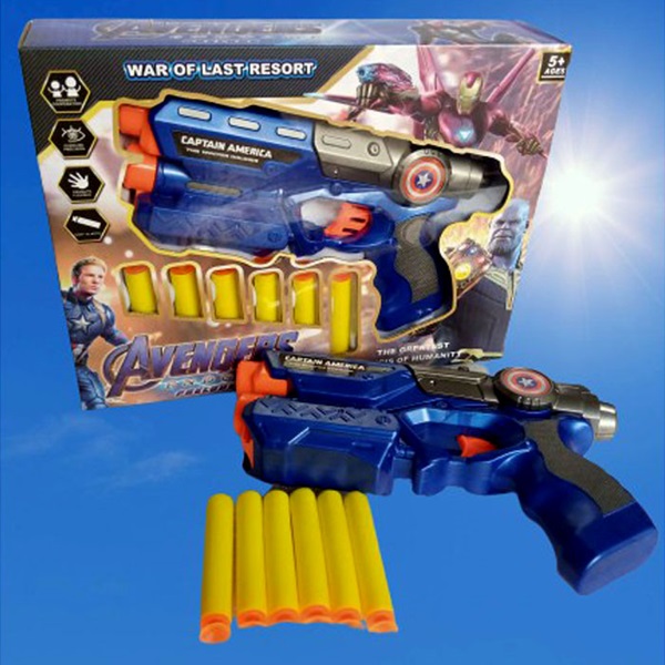 OEM Tembak Tembakan Avengers Mainan Anak - Biru, Nerf Gun