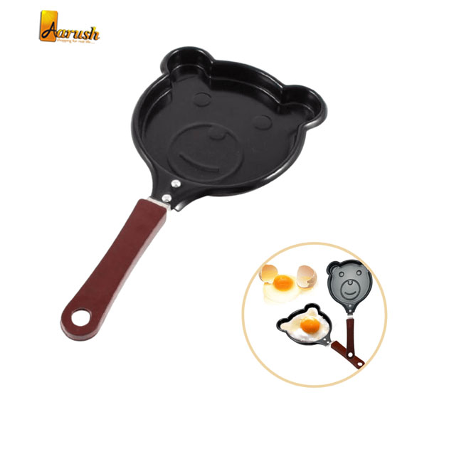Cute Cartoon Shaped Egg Mould Pans Bear Smile Egg Fry Pan