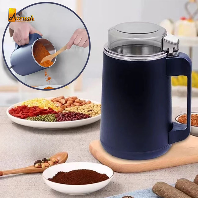 Superfine Powder Grinding Machine,Electric Mini Coffee Grinder Machine,Handle design powerful Grinder