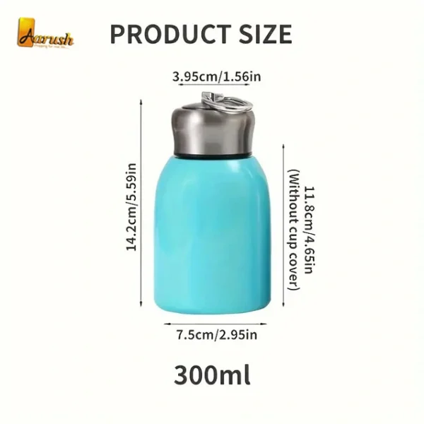 Portable 300ML Mini Thermal Flask Thermos Water Bottle with Double Layer Vacuum Flask For Coffee And Milk