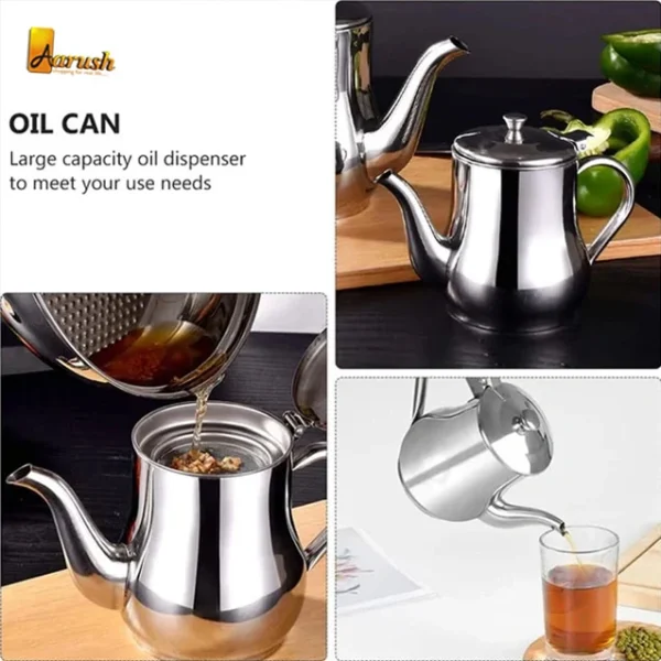 Stainless Steel Oil Strainer Oil Filter Jug