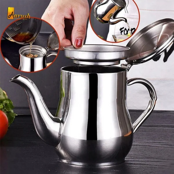 Stainless Steel Oil Strainer Oil Filter Jug