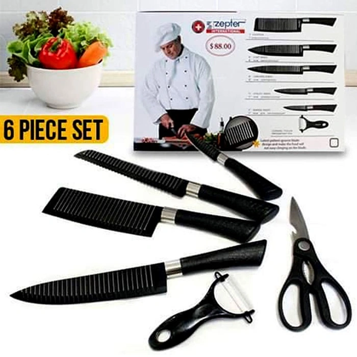 Premium Quality Zepter Shaped Knives Set - 6Pcs