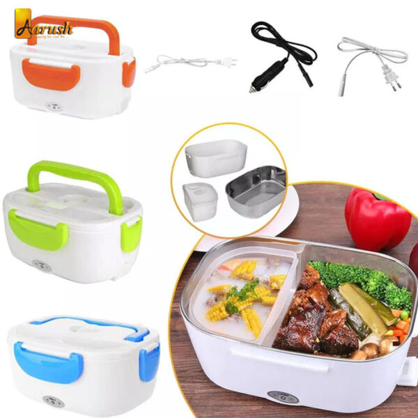 Electric Portable Steel Lunch Box Food Warmer