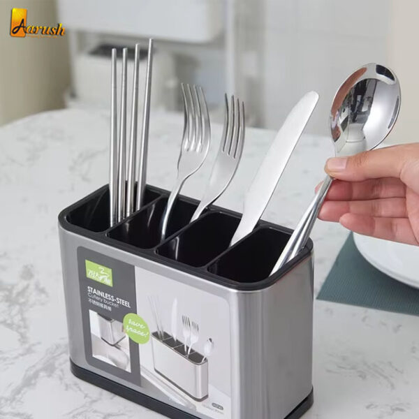 Stainless Steel Cutlery Holder