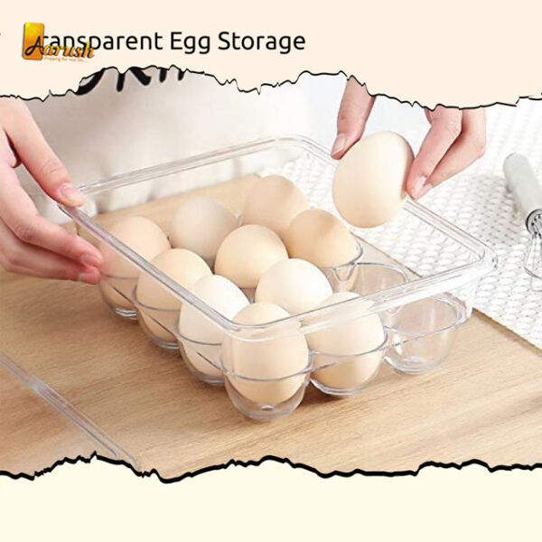 Acrylic Egg Storage Box For 12 Eggs