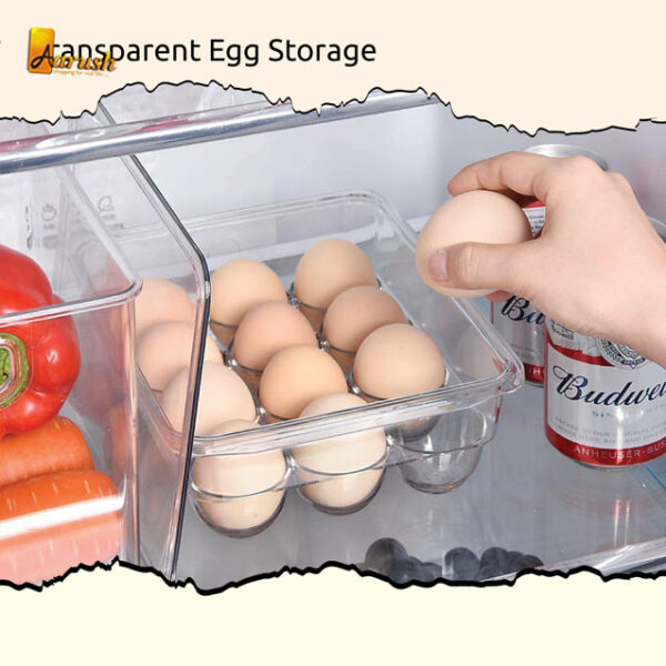 Acrylic Egg Storage Box For 12 Eggs