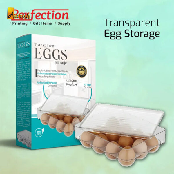 Acrylic Egg Storage Box For 12 Eggs